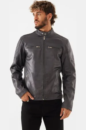 Bolongaro Lederjacke JASPER RACER Weiches Leder, gewalktes Finish, Panel-Details - Verkäufer: GoJungo GmbH