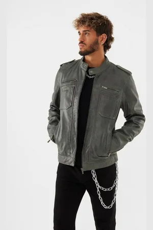 Bolongaro Lederjacke FABIO RACER Weiches Leder, gewalktes Finish, Panel-Details - Verkäufer: GoJungo GmbH