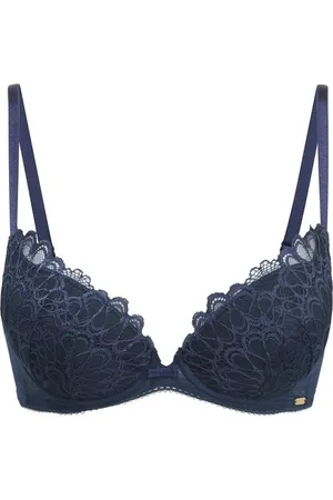 Gossard Dekolleté-BH Swirl Push-Up BH Darkteal/Eclipse (Push-Up, 1-tlg., glatte Spitze) verführerisch sexy - Verkäufer: maria-dee
