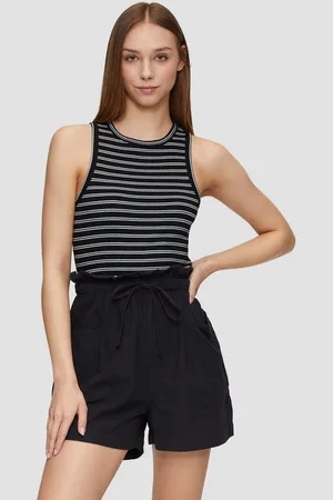 QS by s.Oliver Shirttop Verkürztes Ripp-Top im Slim Fit - Verkäufer: s.Oliver