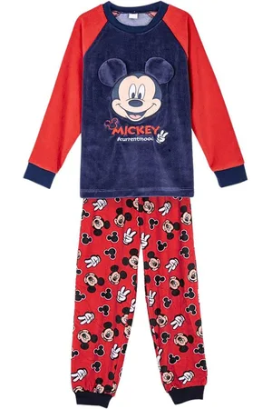 Disney Schlafanzug Mickey Maus (2 tlg) Jungen Fleece Pyjama langarm Gr. 92 - 116 cm - Verkäufer: Starkids Licensed Brands and more