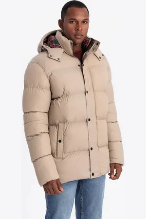 Ombre Clothing Winterjacke Pufferjacke mit Karofutter - Verkäufer: