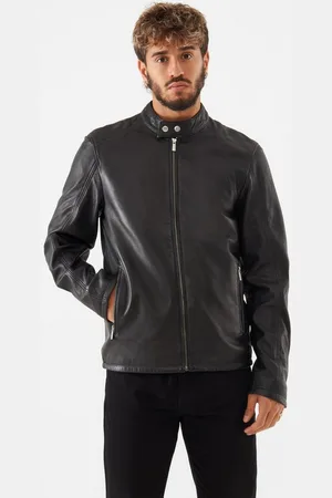 Bolongaro Lederjacke ARTHUR RACER Weiches Leder, gewalktes Finish, Panel-Details - Verkäufer: GoJungo GmbH