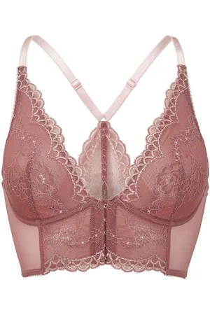 Gossard Longline-BH Lace Longline V-Bügel BH mit Frontverschluss Cinder Rose (Longline BH, 1-tlg., Spitze/Netz) - Verkäufer: maria-dee