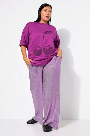 STUDIO UNTOLD Schlupfhose Glitzerhose Wide Straight Legs Glittereffekt - Verkäufer: Popken Fashion Group