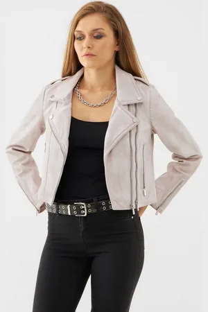 Bolongaro Lederjacke HANA BIKER Weiches Leder, gewalktes Finish, Panel-Details - Verkäufer: GoJungo GmbH