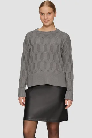 QS by s.Oliver Strickpullover Oversized Pullover mit Strickmuster - Verkäufer: