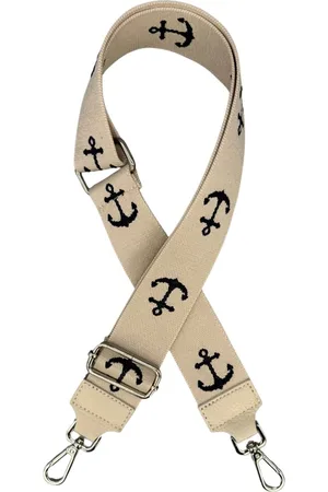 Adel Bags Schulterriemen Taschengurt Beige, Verstellbarer Taschenriemen, 5cm Breit hergestellt in Italien - Verkäufer: