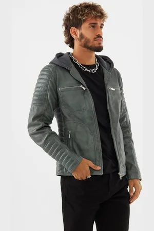 Bolongaro Lederjacke NATHAN HOODED Weiches Leder, gewalkte Oberfläche, Jersey-Kapuze - Verkäufer: GoJungo GmbH