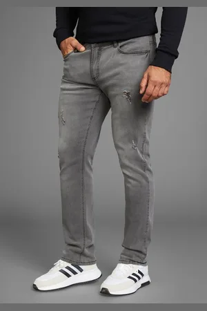Bruno Banani Straight-Jeans Hutch gerade Beinform, teilweise mit modischen Destroyed-Effekten