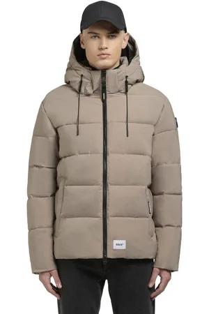 Khujo Winterjacke Loga2-YM Steppjacke mit abnehmbarer Kapuze und Rucksackträgern