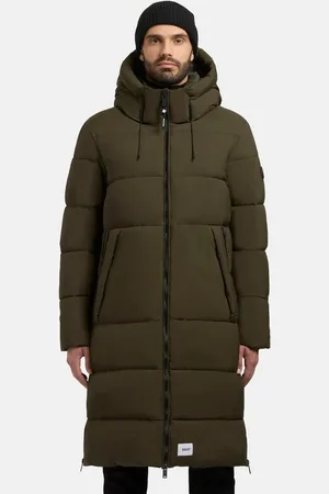 Khujo Steppmantel Rigo Matt-YM Warmer Herren Puffermantel mit Rucksack-Trägern