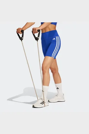 adidas Shorts TRAINING ESSENTIALS 3STREIFEN HIGHWAISTED KURZE (1-tlg)