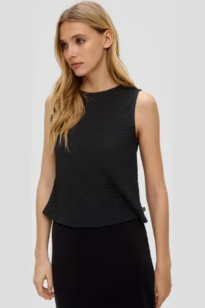 QS by s.Oliver Shirttop Ärmelloses Top aus Jacquard - Verkäufer: s.Oliver