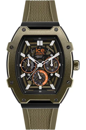 Ice-Watch Multifunktionsuhr ICE boliday - Skeleton - Steel - Medium - MT 024369, Armbanduhr, Quarzuhr, Herrenuhr, Silikonband, Datum,12/24-Std.-Anzeige