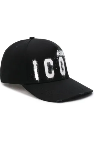 Dsquared2 Baseball Cap BE ICON BE COOL Spray-Effekt Baseballkappe Kappe Cap Distressed-Details auf der Spitze - Verkäufer: eldigo