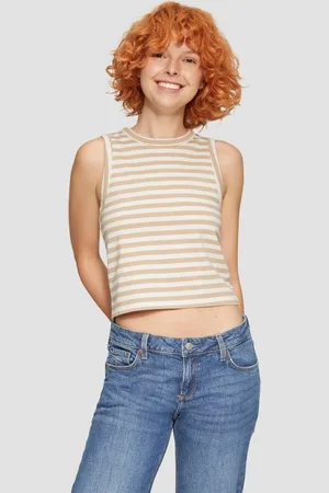QS by s.Oliver Shirttop Gestreiftes Top aus Baumwolle Artwork - Verkäufer: s.Oliver