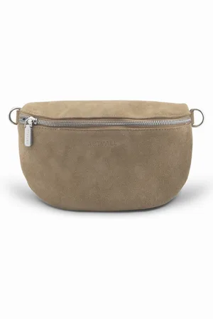 ARTVALL Umhängetasche Wildleder Handtasche Crossbody Bag, Wildleder Bauchtasche für Unterwegs funktional modern stilvoll Natur - Verkäufer: EAZY CASE GmbH