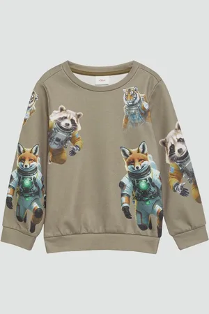 QS by s.Oliver Sweatshirt Sweatshirt mit All-over-Print - Verkäufer: