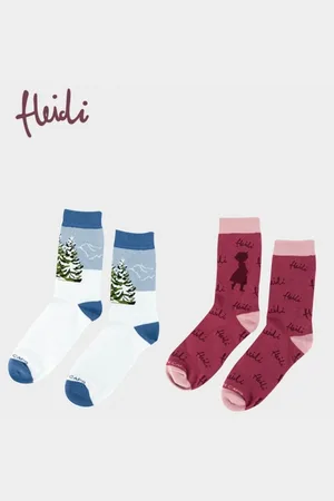 Bavarian Couture Freizeitsocken 2er Sockenbox Heidi 36-40 (Freizeitsocken, 2-Paar, Freizeitsocken) - Verkäufer: stuff-style