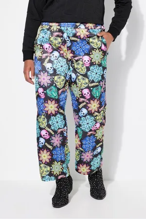 Angel of Style Schlupfhose Hose gerades Bein Totenkopf-Muster Elastikbund - Verkäufer: Popken Fashion Group