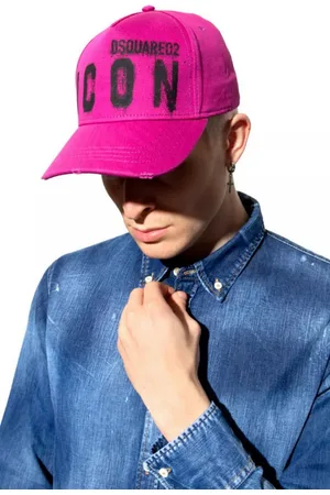 Dsquared2 Baseball Cap BE ICON BE COOL Spray-Effekt Baseballkappe Kappe Cap Distressed-Details auf der Spitze - Verkäufer: eldigo