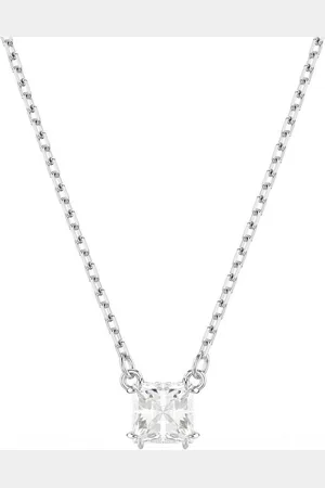 Swarovski Kette mit Anhänger Stilla Square Attract, 5701903, 5701904, mit ® Zirkonia (synth)