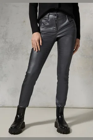 Street one Lederimitathose 5-Pocket-Style