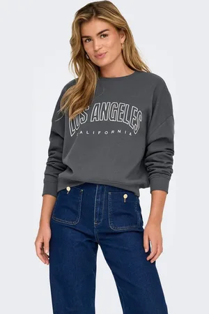 ONLY Longpullover Pullover Rundhals langarm kurz locker geschnitten ONLSWEAT LIFE L/S CREW O.SIZE STATE NOOS - Verkäufer: ARIZONAS