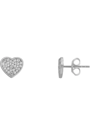 Xenox Paar Ohrstecker Ohrstecker Damen "Love Story" Silber mit Zirkonia Herz - Verkäufer: JUWEDI.DE