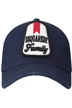 Dsquared2 Baseball Cap Family Good Team Patch Logo Icon Baseballcap Cap Label-Patch auf der Vorderseite, Distressed-Details - Verkäufer: eldigo