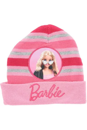 Barbie Baskenmütze Kinder Mütze Kuscheliges Warm mit Logo auf der Vorderseite Pink - Verkäufer: IM-Trading