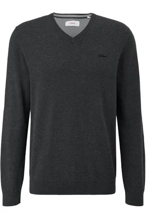 QS by s.Oliver V-Ausschnitt-Pullover Casual (1-tlg) mit V-Ausschnitt und Logo-Stickerei, Feinstrick - Verkäufer: LuriX
