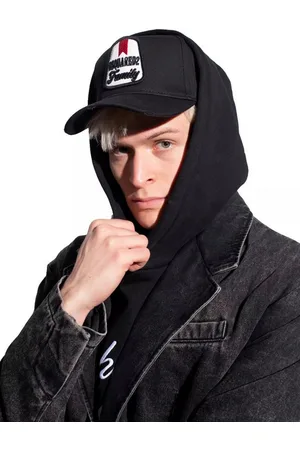 Dsquared2 Baseball Cap Family Good Team Patch Logo Icon Baseballcap Cap Label-Patch auf der Vorderseite, Distressed-Details - Verkäufer: eldigo