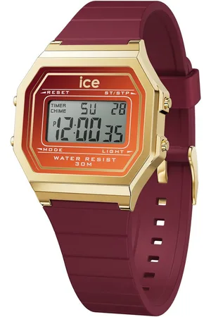 Ice-Watch Chronograph ICE digit retro sunset - Small 023312, Quarzuhr, Armbanduhr, Damenuhr, digital, Silikonarmband, Stoppfunktion