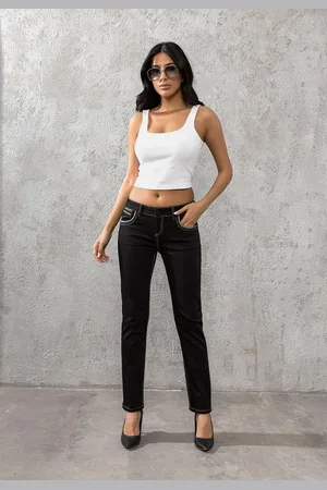 Cipo & Baxx Slim-fit-Jeans Jeans mit auffällig farbigen Ziernähten, WD256
