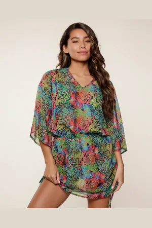 LingaDore Tunikashirt Tropic Floral Strandkleid mit 3/4 Arm - Verkäufer: Bademoden & Dessousinsel