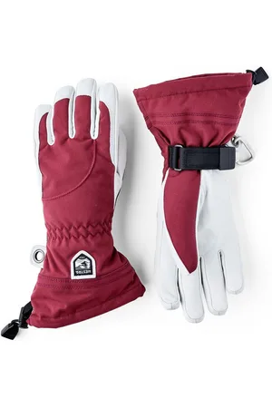 Hestra Skihandschuhe Heli Ski Female - 5 Finger bordeaux/ offwhite - Verkäufer: Alpensportler