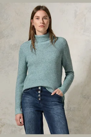 CECIL Rollkragenpullover im soften Baumwoll-Mix