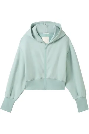 TOM TAILOR Sweatjacke Cropped Sweat Jacke mit Bio-Baumwolle - Verkäufer: