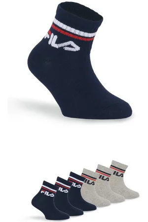 Fila Kurzsocken (6er Pack) mit eingestricktem Logo im Bündchen, Kindersocken