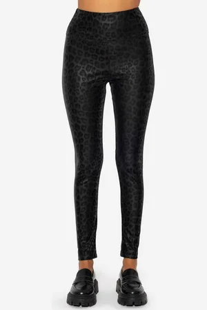SASSYCLASSY Lederhose Highwaist Thermoleggings in Lederoptik gefütterte Kunstlederhose Damen - Verkäufer:
