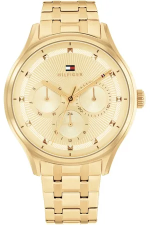 Tommy Hilfiger Multifunktionsuhr GIANNA 1782751, Quarzuhr, Armbanduhr, Damenuhr, Edelstahlarmband, analog, Tag