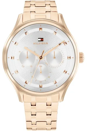 Tommy Hilfiger Multifunktionsuhr GIANNA 1782752, Quarzuhr, Armbanduhr, Damenuhr, Edelstahlarmband, analog, Tag