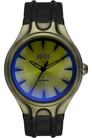 Diesel Quarzuhr STREAMLINE DZ2218, Armbanduhr, Herrenuhr, Lederarmband, analog