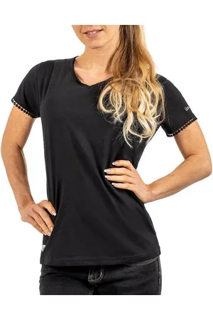 Geographical Norway T-Shirt Elegantes Kurzarm Shirt bajosiane Lady mit Spitze am Rücken - Verkäufer: bans24