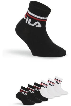 Fila Kurzsocken (6er Pack) mit eingestricktem Logo im Bündchen, Kindersocken