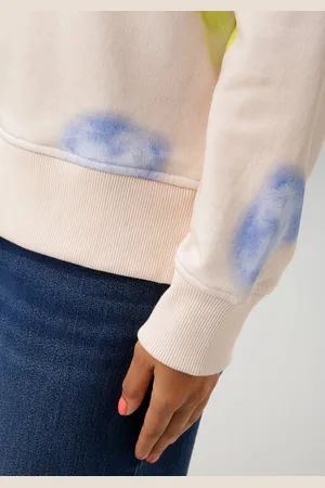 Aniston Sweatshirt mit Batik-Herzen bedruckt - NEUE KOLLEKTION