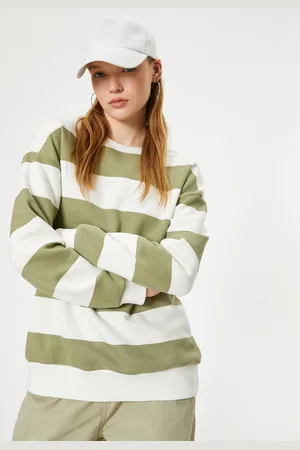 Koton Sweatshirt Rundhalsausschnitt Gestreift - Verkäufer:
