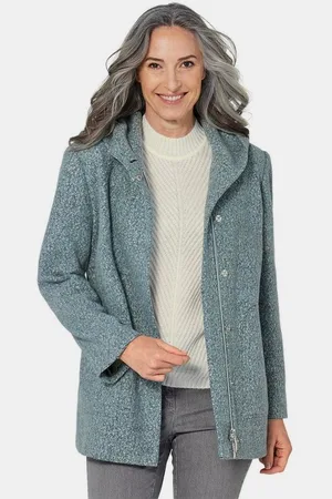 GOLDNER Winterjacke Unentbehrliche Boucle-Jacke mit feinen Details Ohne - Verkäufer: